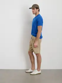 Standard Pleated Short In Chino(Faded Khaki,28)