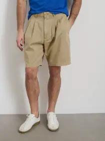 Standard Pleated Short In Chino(Faded Khaki,28)