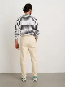 Standard Pleated Pant in Chino(Oat Milk,28/28)