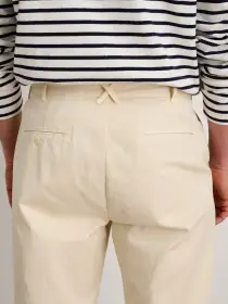 Standard Pleated Pant in Chino(Oat Milk,28/28)