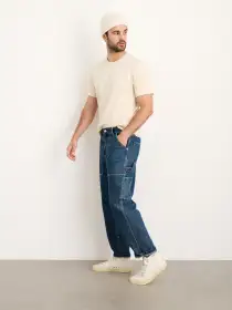 Painter Pant in Vintage Wash Denim(Medium Vintage Wash,28)