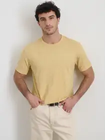 The Standard T-Shirt in Slub Cotton(Beeswax,XS)