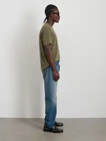 The Standard T-Shirt in Slub Cotton(Olive Grey,XS)