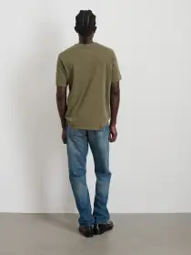 The Standard T-Shirt in Slub Cotton(Olive Grey,XS)