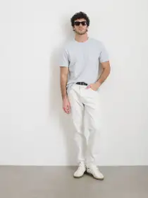 The Standard T-Shirt in Slub Cotton(Glass Blue,XS)