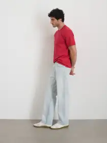 The Standard T-Shirt in Slub Cotton(Red Pepper,XS)