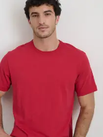 The Standard T-Shirt in Slub Cotton(Red Pepper,XS)