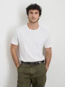 The Standard T-Shirt in Slub Cotton(White,XS)