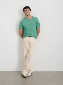 Standard Slub Pocket Tee(Light Jade,XS)