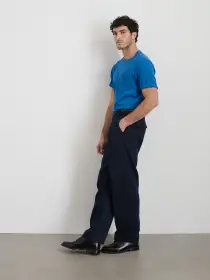 Standard Slub Pocket Tee(Washed Cobalt,XS)