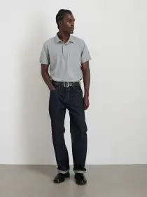 Standard Polo In Slub Cotton(Heather Grey,XS)