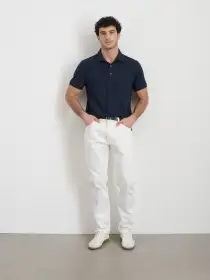 Standard Polo in Slub Cotton(Navy,XS)