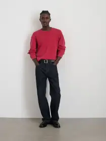 Marlon Sweatshirt in Lightweight Cotton Terry(Red Pepper,XS)