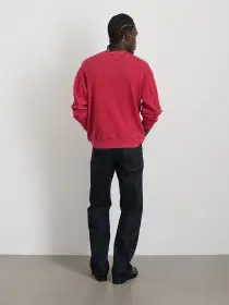 Marlon Sweatshirt in Lightweight Cotton Terry(Red Pepper,XS)