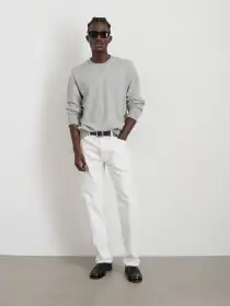 Marlon Sweatshirt in Lightweight Cotton Terry(Heather Grey,XS)