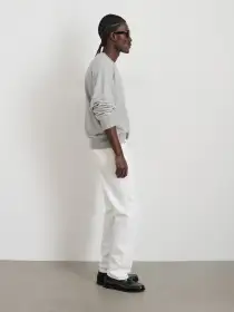Marlon Sweatshirt in Lightweight Cotton Terry(Heather Grey,XS)