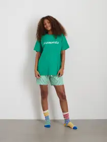 P'Jimmies Sleep Tee(Green,XS)