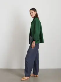Britt Work Jacket in Herringbone(Emerald,XS)