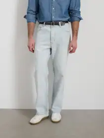 AM Relaxed Straight 5 Pocket Jean(Ultra Light Wash,28)