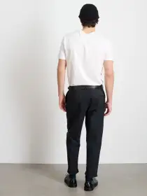 Standard Pleated Pant in Chino(Black,28/28)