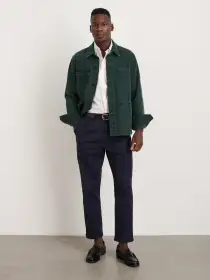 Standard Pleated Pant in Chino(Dark Navy,28/28)