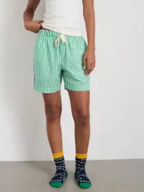 P'Jimmies Sleep Short in Stripe(Green Stripe,XXS)