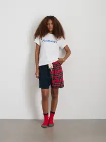 P'Jimmies Sleep Short in Flannel(Blackwatch Plaid,XXS)