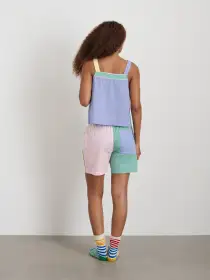 P'Jimmies Sleep Short in Colorblock(Pastel Colorblock,XXS)