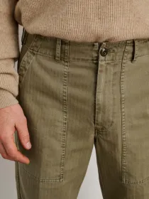 Field Pant in Herringbone(Vintage Olive,28)