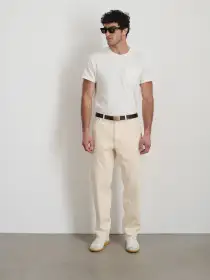 Standard Slub Pocket Tee(White,XS)
