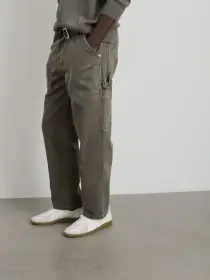 Painter Pant in Recycled Denim(Thyme,28)
