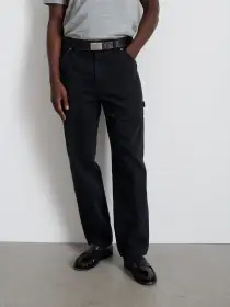 Painter Pant in Recycled Denim(Washed Black,28)