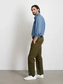 Slim Trouser In Chino(Military Olive,28)