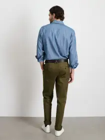 Slim Trouser In Chino(Military Olive,28)
