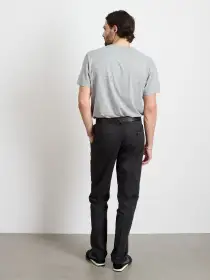 Slim Trouser In Chino (Long Inseam)(Black,28)