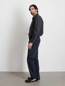 Slim Trouser In Chino (Long Inseam)(Dark Navy,28)