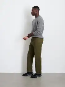 Slim Trouser In Chino (Long Inseam)(Military Olive,28)