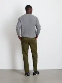 Slim Trouser In Chino (Long Inseam)(Military Olive,28)
