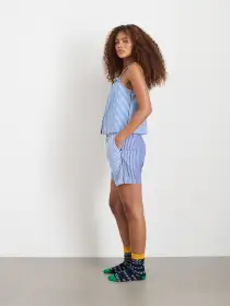 P'Jimmies Sleep Cami in Stripe(Classic Blue Stripe,XXS)
