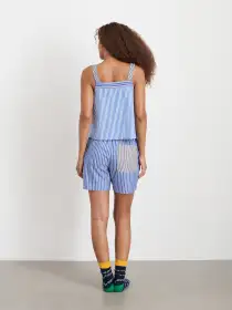 P'Jimmies Sleep Cami in Stripe(Classic Blue Stripe,XXS)