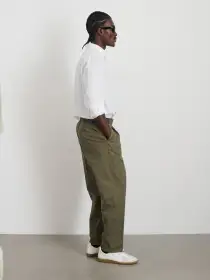 Standard Pleated Pant in Chino(Olive Grey,28/28)