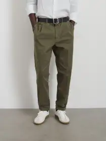 Standard Pleated Pant in Chino(Olive Grey,28/28)