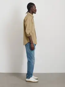 Mill Shirt in Cotton Poplin(Explorer Khaki,XS)