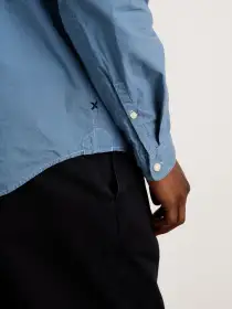 Mill Shirt in Cotton Poplin(Faded Delft Blue,XS)