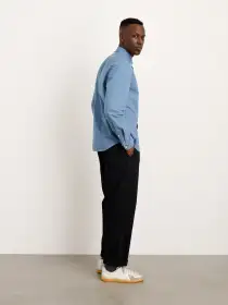 Mill Shirt in Cotton Poplin(Faded Delft Blue,XS)