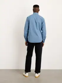 Mill Shirt in Cotton Poplin(Faded Delft Blue,XS)