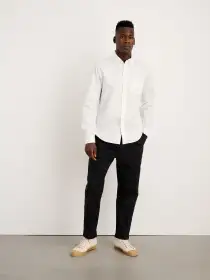 Mill Shirt in Cotton Poplin(White,XS)