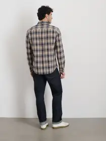 Mill Shirt in Madras(Beige Madras,XS)