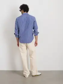 Mill Shirt  in Stripe(Cobalt/White,XS)