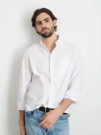 Mill Shirt in Oxford(White,XS)